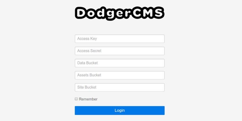 DodgerCMS is a static markdown CMS built on top of Amazon S3.